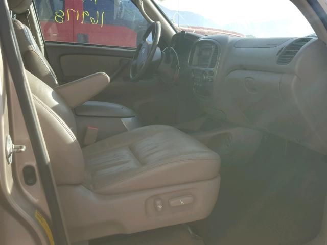 5TDBT48A97S283347 - 2007 TOYOTA SEQUOIA LI GOLD photo 5