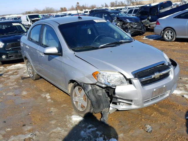 KL1TD5DE1AB135599 - 2010 CHEVROLET AVEO LS SILVER photo 1