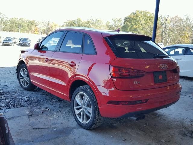 WA1BCCFS1JR001241 - 2018 AUDI Q3 PREMIUM RED photo 3