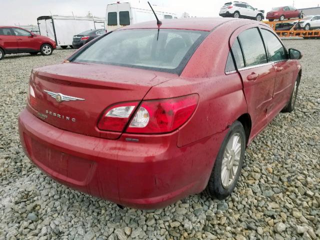 1C3LC56K37N508913 - 2007 CHRYSLER SEBRING TO RED photo 4