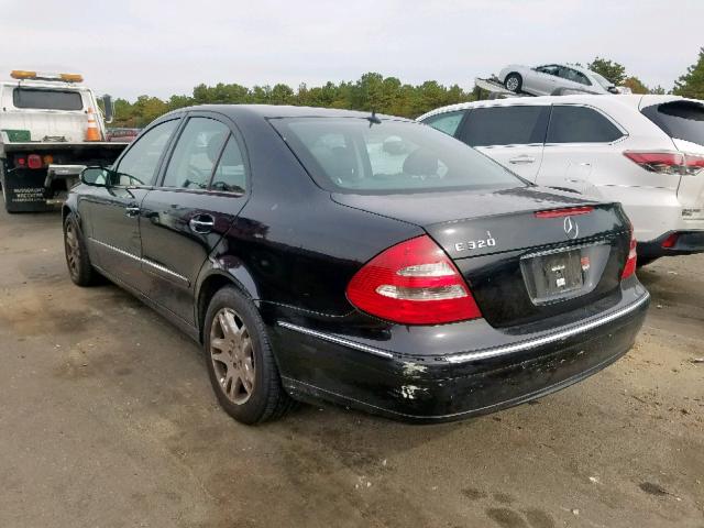 WDBUF65J05A680101 - 2005 MERCEDES-BENZ E 320 BLACK photo 3