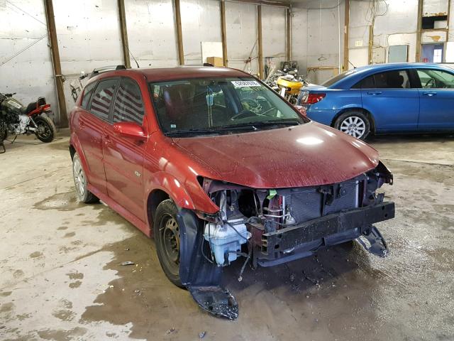 5Y2SL65877Z406820 - 2007 PONTIAC VIBE RED photo 1