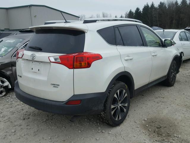 JTMDFREV8FD170276 - 2015 TOYOTA RAV4 LIMIT WHITE photo 4