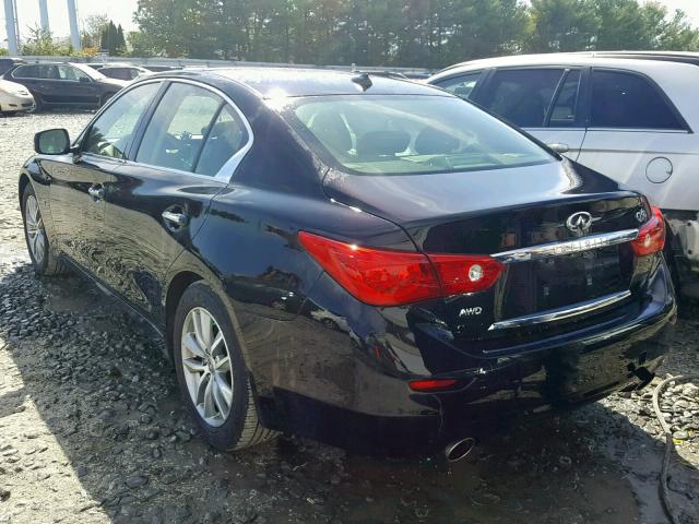 JN1BV7AR6EM680649 - 2014 INFINITI Q50 BASE BLACK photo 3