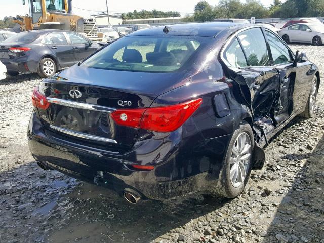 JN1BV7AR6EM680649 - 2014 INFINITI Q50 BASE BLACK photo 4