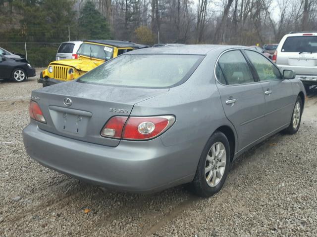 JTHBF30G436015056 - 2003 LEXUS ES 300 GRAY photo 4