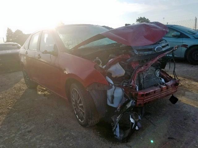 1FAHP3GN9AW181069 - 2010 FORD FOCUS SES RED photo 1