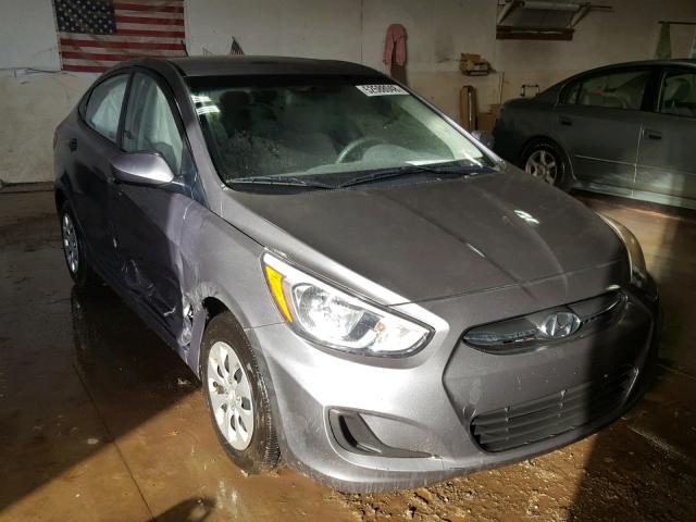 KMHCT4AE1GU008399 - 2016 HYUNDAI ACCENT SE GRAY photo 1