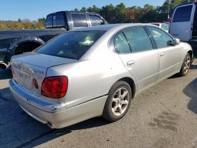 JT8BD69S420159318 - 2002 LEXUS GS 300 SILVER photo 4