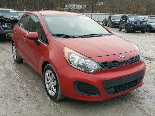 KNADM5A34E6417716 - 2014 KIA RIO LX RED photo 1