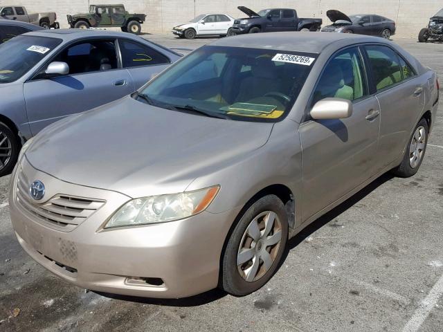 4T1BE46K77U005799 - 2007 TOYOTA CAMRY CE TAN photo 2