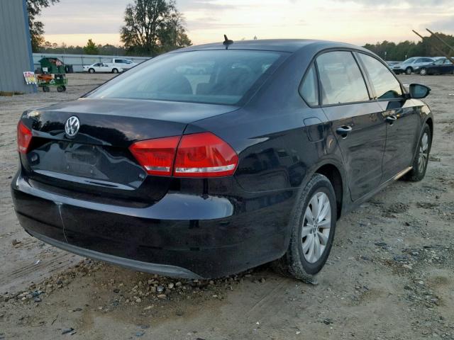 1VWAP7A32CC059701 - 2012 VOLKSWAGEN PASSAT S BLACK photo 4