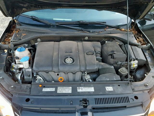 1VWAP7A32CC059701 - 2012 VOLKSWAGEN PASSAT S BLACK photo 7