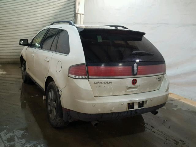 2LMDU88C87BJ09530 - 2007 LINCOLN MKX WHITE photo 3