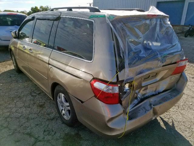 5FNRL38715B026066 - 2005 HONDA ODYSSEY EXL  photo 3