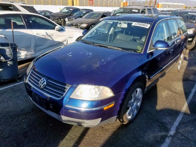 WVWYU63B85E048265 - 2005 VOLKSWAGEN PASSAT GLX BLUE photo 2