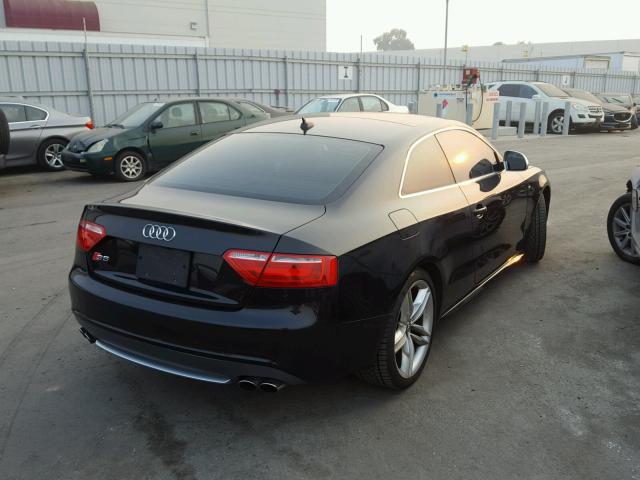 WAURV78T98A010979 - 2008 AUDI S5 QUATTRO BLACK photo 4