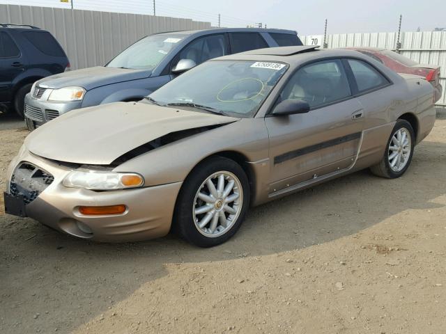 4C3AU52N8WE139063 - 1998 CHRYSLER SEBRING LX BEIGE photo 2