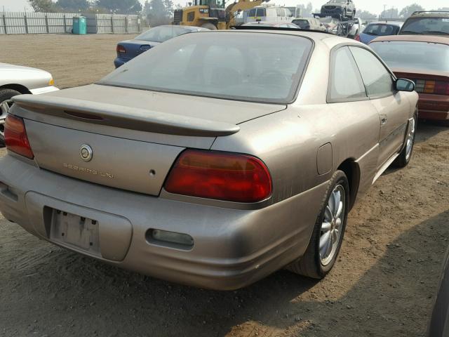 4C3AU52N8WE139063 - 1998 CHRYSLER SEBRING LX BEIGE photo 4