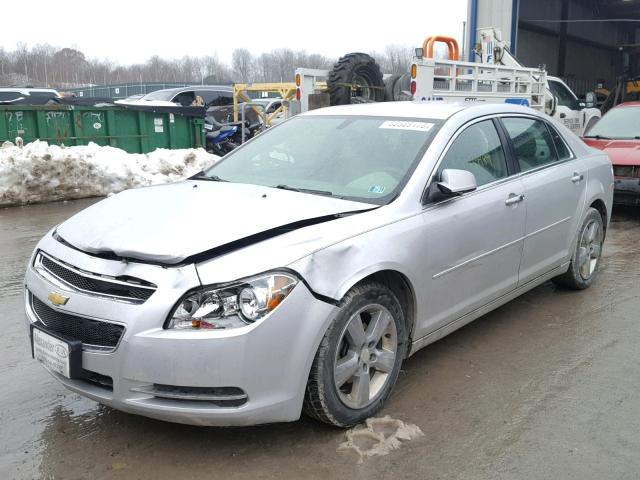 1G1ZD5EUXCF283893 - 2012 CHEVROLET MALIBU 2LT SILVER photo 2