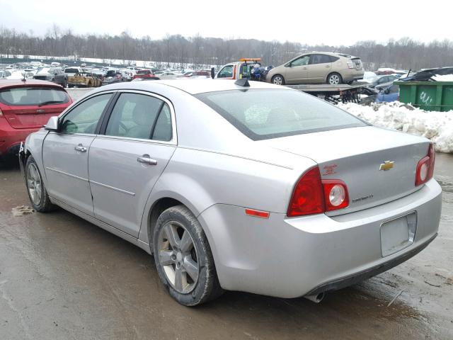 1G1ZD5EUXCF283893 - 2012 CHEVROLET MALIBU 2LT SILVER photo 3