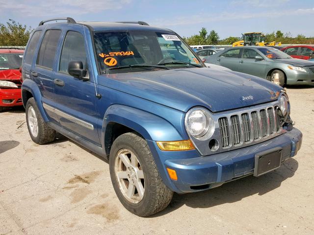 1J4GL58K55W579364 - 2005 JEEP LIBERTY LI BLUE photo 1