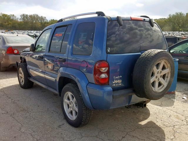 1J4GL58K55W579364 - 2005 JEEP LIBERTY LI BLUE photo 3