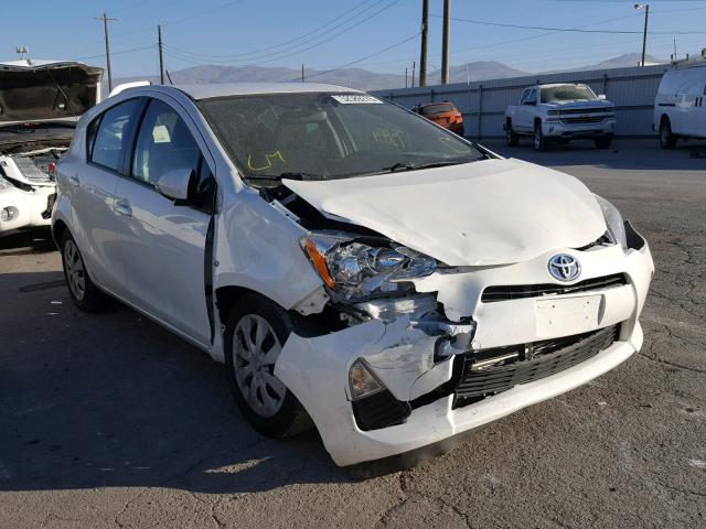 JTDKDTB33E1063228 - 2014 TOYOTA PRIUS C WHITE photo 1