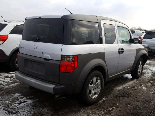 5J6YH18533L002047 - 2003 HONDA ELEMENT EX SILVER photo 4