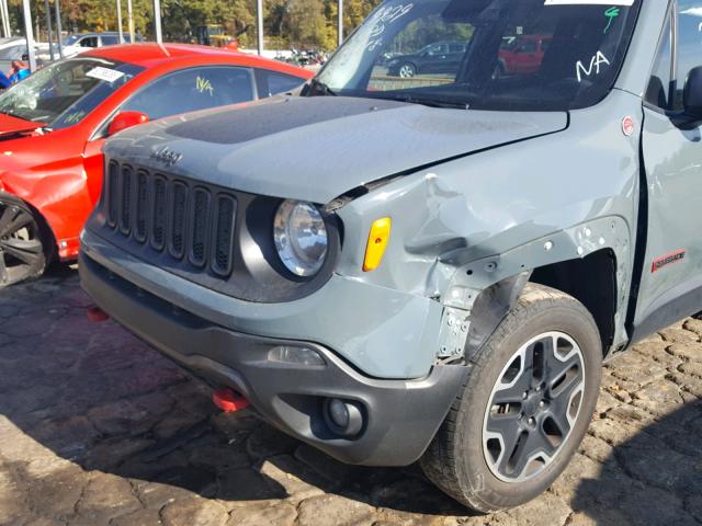 ZACCJBCT5GPE19929 - 2016 JEEP RENEGADE T BLUE photo 9