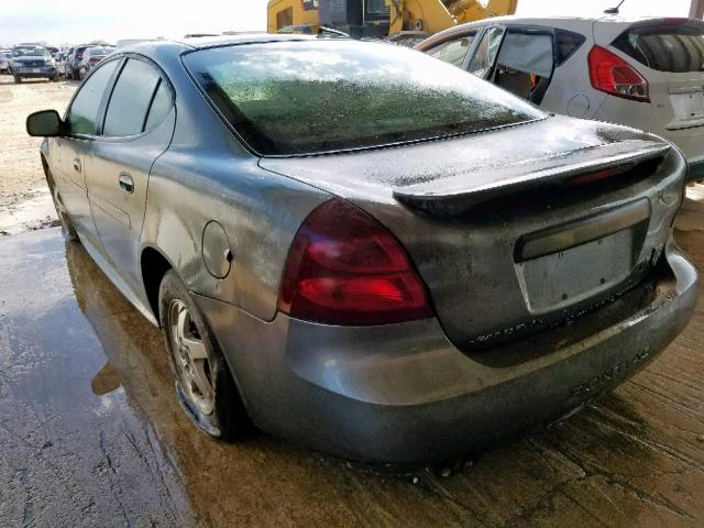 2G2WS522741307387 - 2004 PONTIAC GRAND PRIX GRAY photo 3