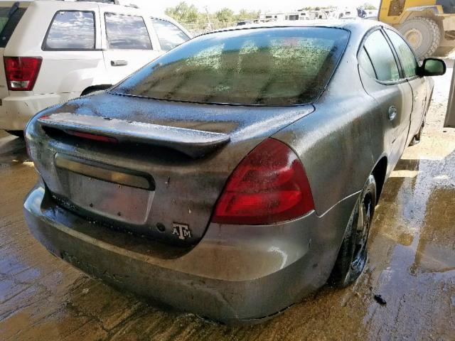 2G2WS522741307387 - 2004 PONTIAC GRAND PRIX GRAY photo 4