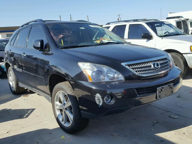 JTJGW31U682009380 - 2008 LEXUS RX 400H BLACK photo 1