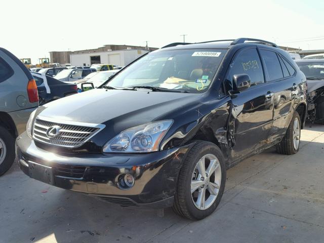 JTJGW31U682009380 - 2008 LEXUS RX 400H BLACK photo 2