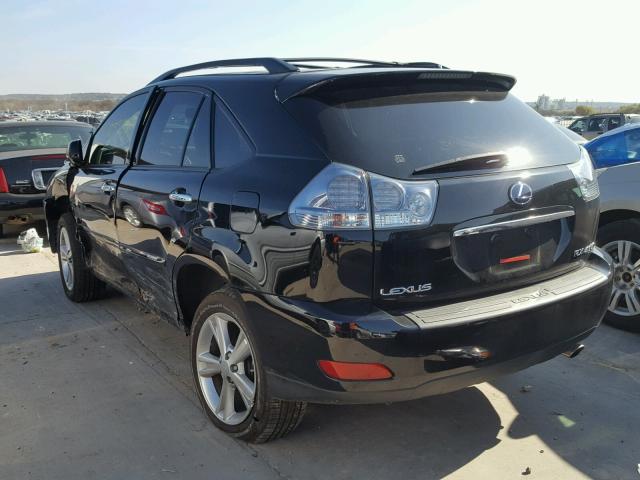 JTJGW31U682009380 - 2008 LEXUS RX 400H BLACK photo 3