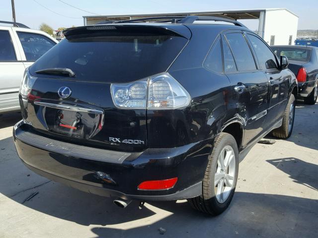 JTJGW31U682009380 - 2008 LEXUS RX 400H BLACK photo 4