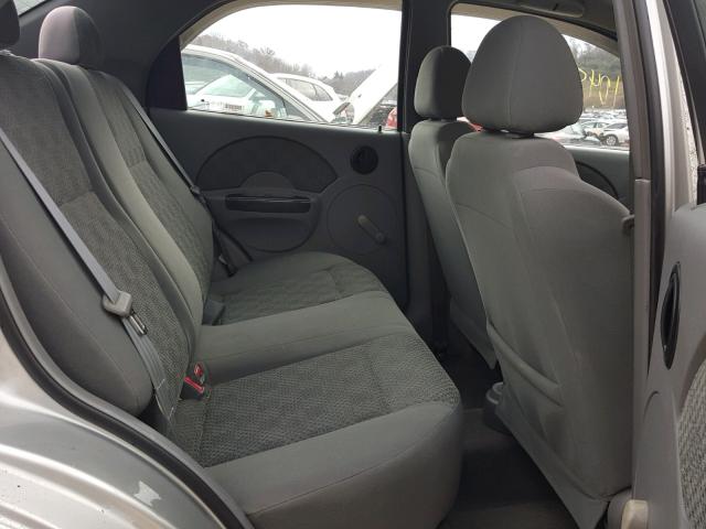 KL1TD52695B458333 - 2005 CHEVROLET AVEO BASE Күміс фото 6