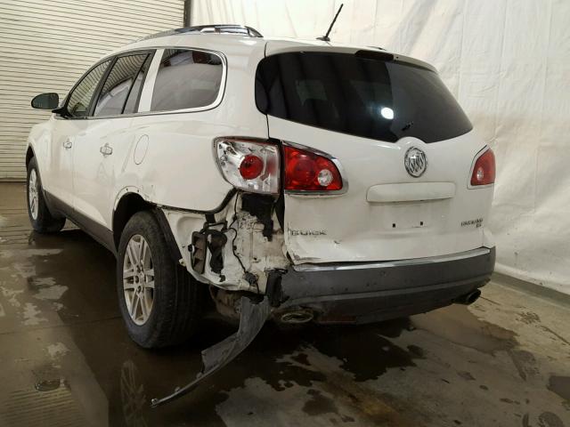 5GAEV13778J102716 - 2008 BUICK ENCLAVE CX WHITE photo 3