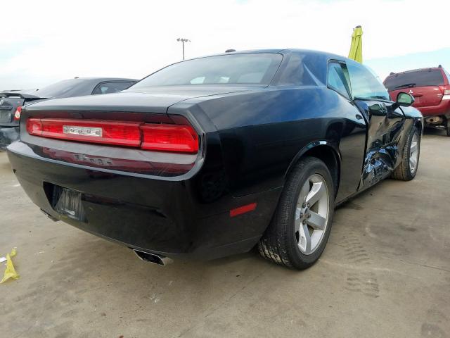 2C3CDYAG8CH294084 - 2012 DODGE CHALLENGER BLACK photo 4