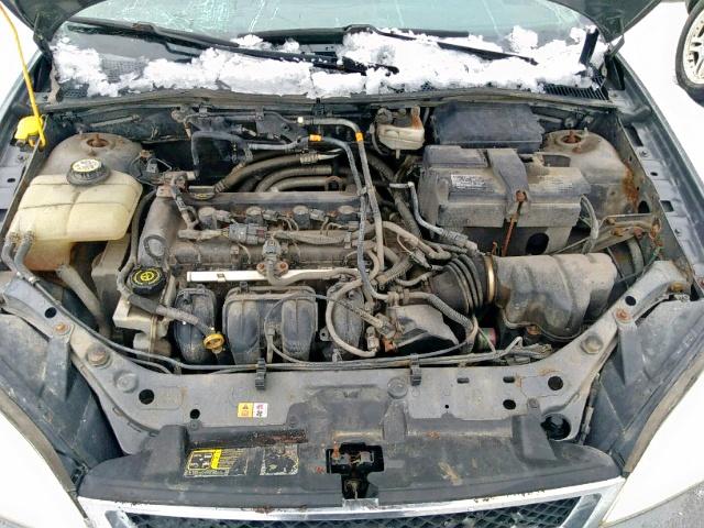 1FAFP34N67W144131 - 2007 FORD FOCUS ZX4 GRAY photo 7