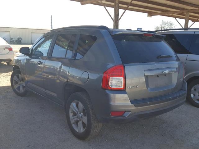 1J4NF1FBXBD202286 - 2011 JEEP COMPASS SP GRAY photo 3