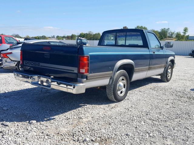 1B7FL26X1SS312496 - 1995 DODGE DAKOTA TEAL photo 4