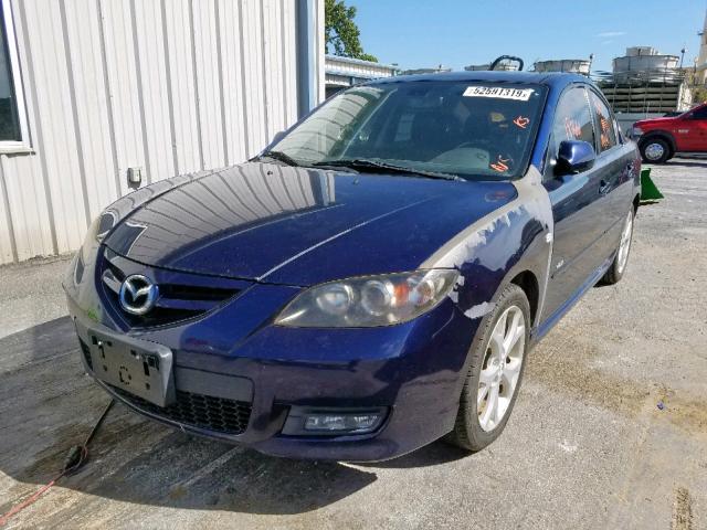 JM1BK323481115461 - 2008 MAZDA 3 S BLUE photo 2