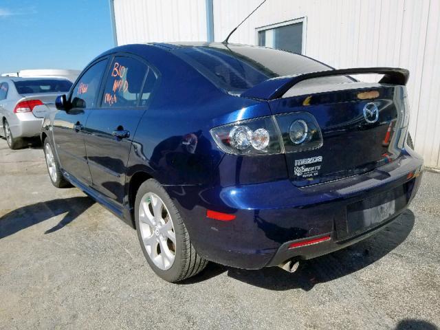 JM1BK323481115461 - 2008 MAZDA 3 S BLUE photo 3