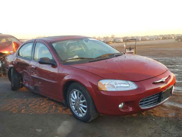 1C3EL56R42N291824 - 2002 CHRYSLER SEBRING LX RED photo 1