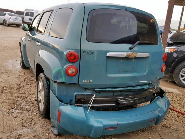 3GNDA23D77S560357 - 2007 CHEVROLET HHR LT TEAL photo 3