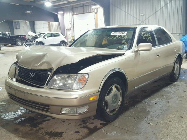 JT8BH28F6Y0167429 - 2000 LEXUS LS 400 TAN photo 2