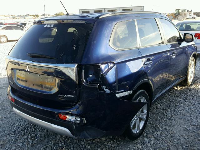 JA4AD3A33FZ008854 - 2015 MITSUBISHI OUTLANDER BLUE photo 4