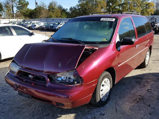 2FMZA51UXWBD62567 - 1998 FORD WINDSTAR W RED photo 2