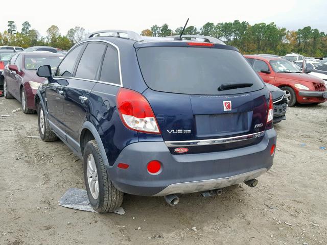 3GSDL43N98S715021 - 2008 SATURN VUE XE BLUE photo 3